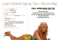 Desktop Screenshot of byronbayspraytan.com.au